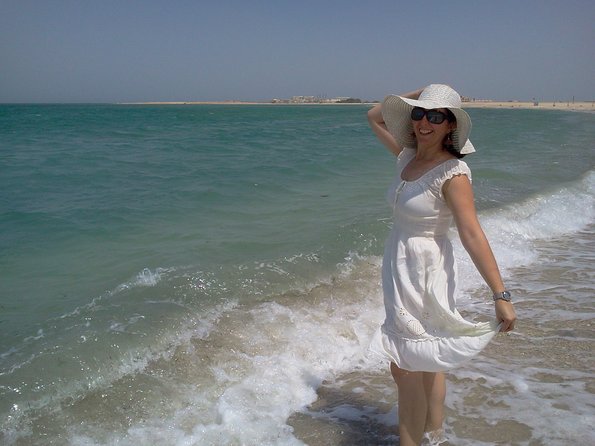 Fabiola at Dukhan beach