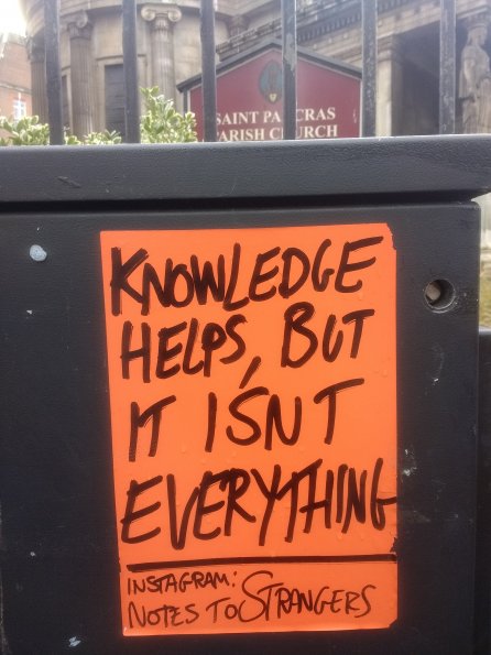Knowledge helps
