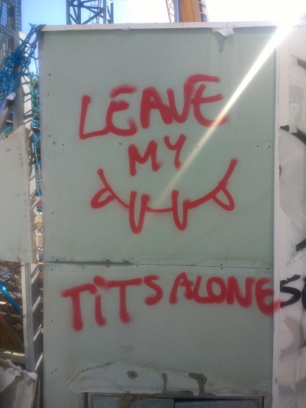 Leave my tits alone