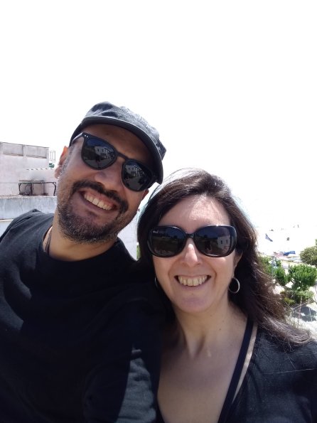 With Fabi in Sant Pol de Mar