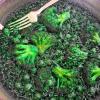 Paella verde vegana