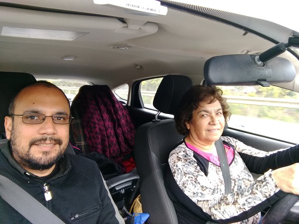 On a trip with my mother