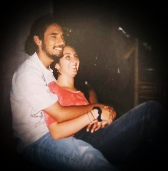 Two young people in love