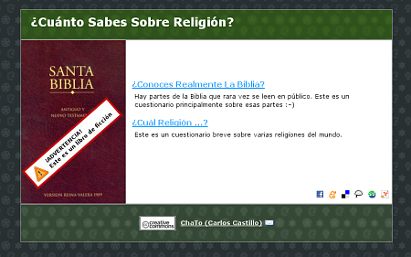 ¿Cuánto sabes de religión? (Interactivo)